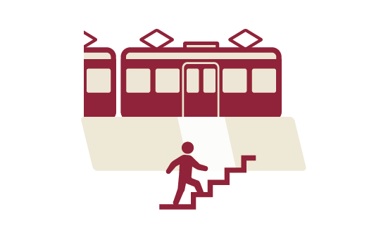 乗換位置のご案内