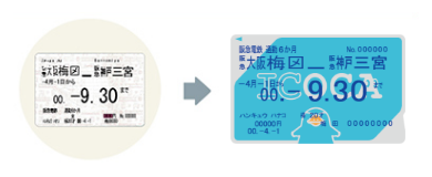磁気定期券からICOCA定期券に変更